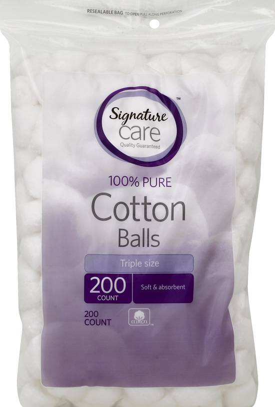 Signature Care Cotton Balls (200 ct)