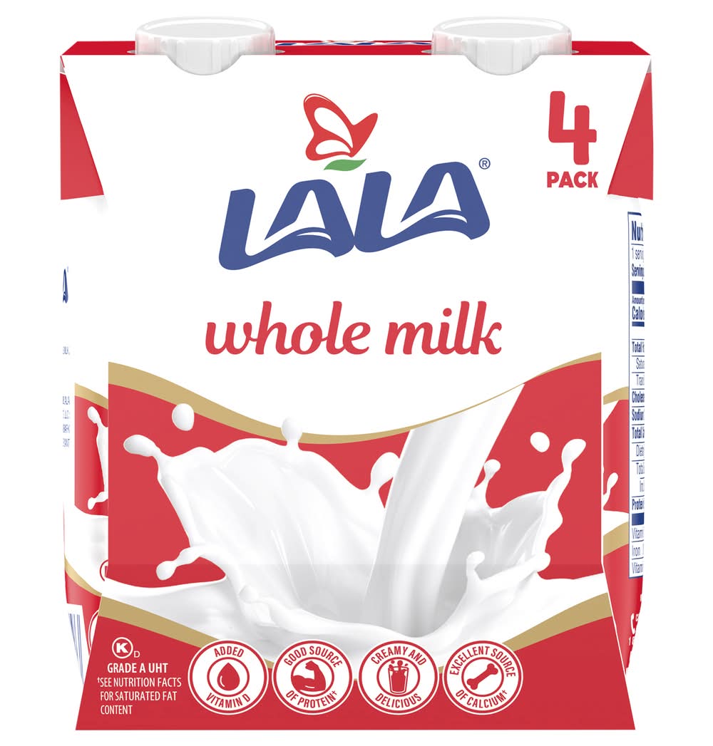 Lala Micro Ideal Food Basket - Lala Whole Milk (4 x 32 fl oz) - Delivery in Under ...