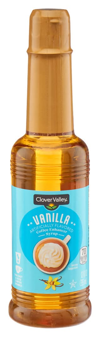 Clover Valley Coffee Enhancer Syrup, Vanilla (12 fl oz)