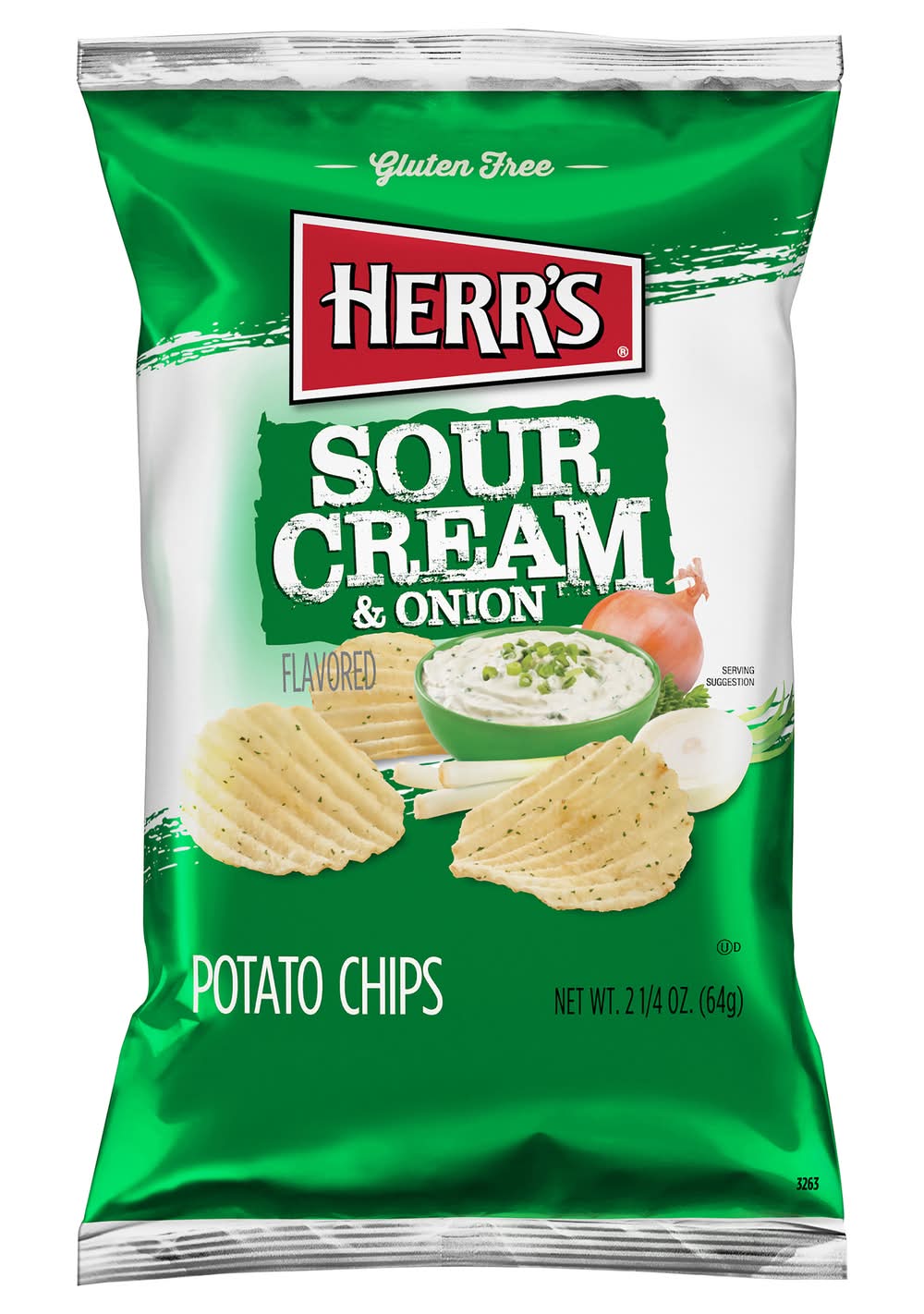 Herr's Sour Cream & Onion Potato Chips (2.25 oz)