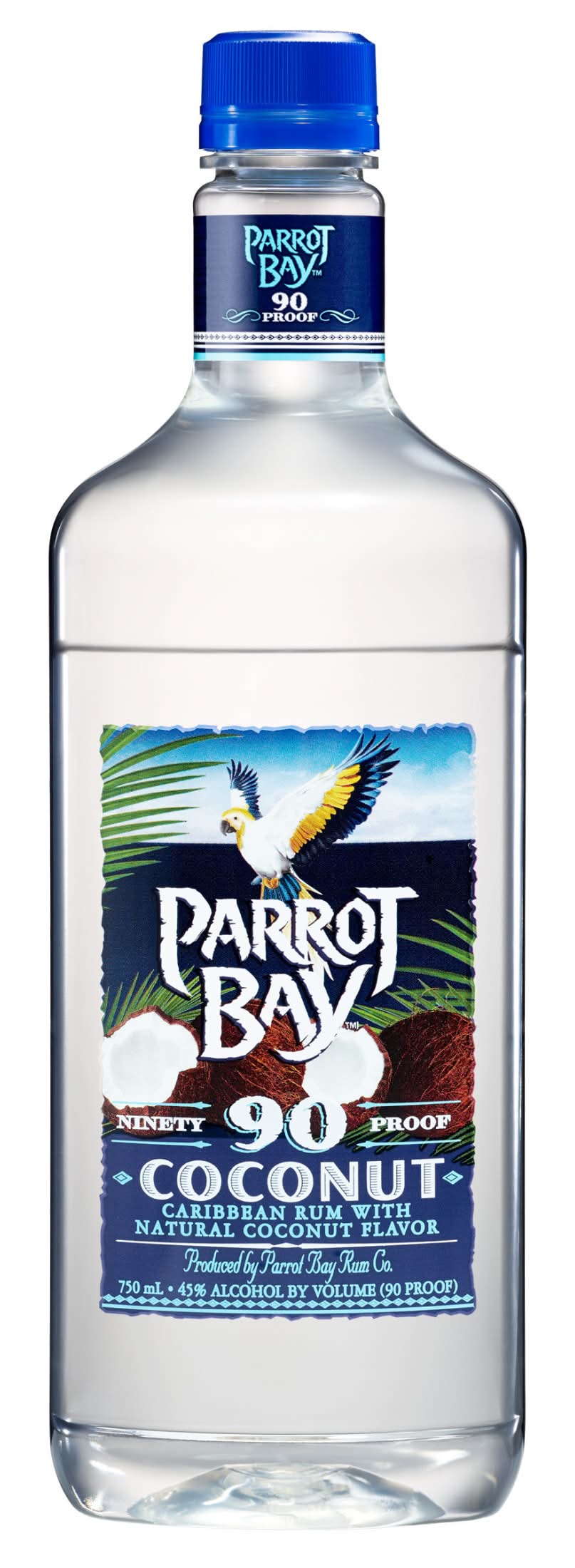 Parrot Bay 90 Proof Caribbean Coconut Rum (750 ml)