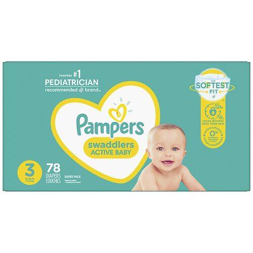 Pampers Swaddlers Diapers Size 3 - 78.0 ea