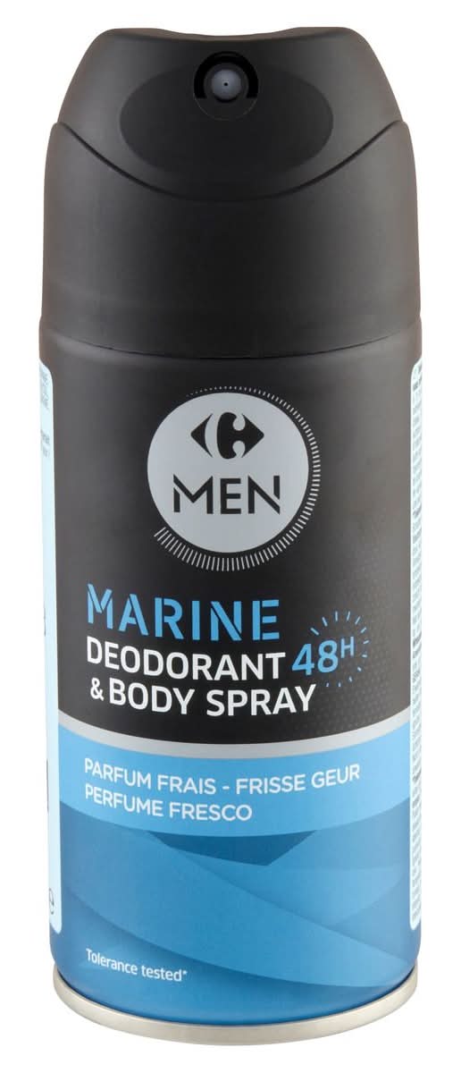 Carrefour Men Marine Déodorant & Body Spray Parfum Frais 150 ml