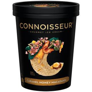 Connoisseur Caramel Honey Macadamia Ice Cream 1L