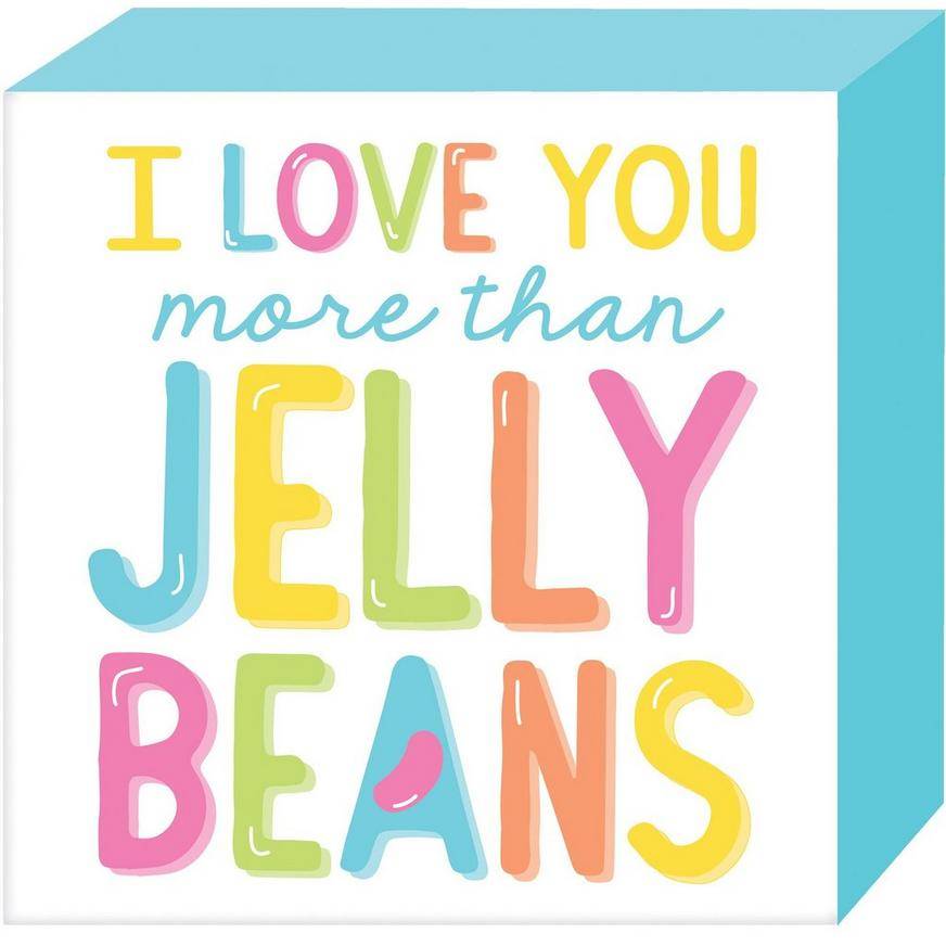 Jelly Bean Love Block Sign