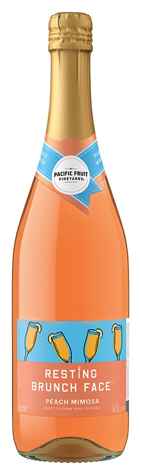 Resting Brunch Face Ready To Drink Wine Cocktail, Peach Mimosa (750 ml)