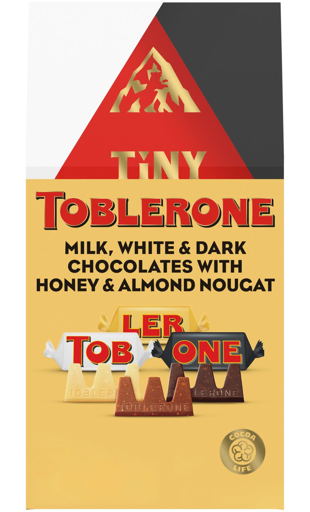 Toblerone Tiny Assorted Chocolate Bars, Milk, White ,Dark Chocolate, Honey and Almond (4.23 oz, 15 ct)