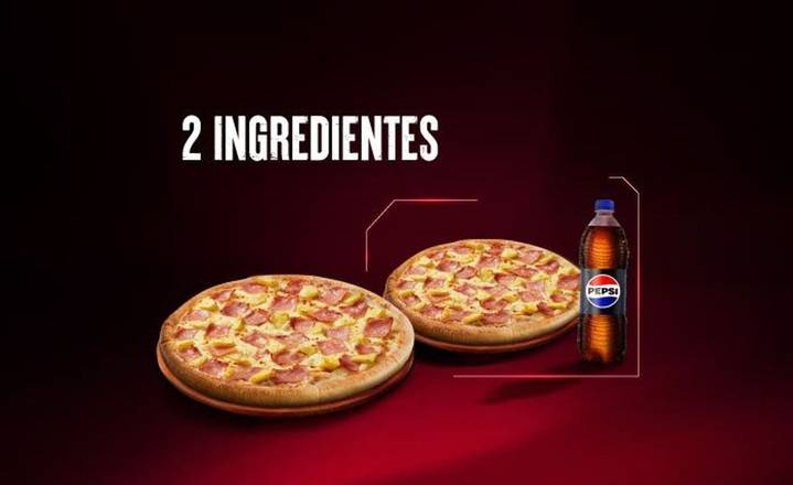 Familiar 2 ingr y GRATIS Mediana + Pepsi 1L