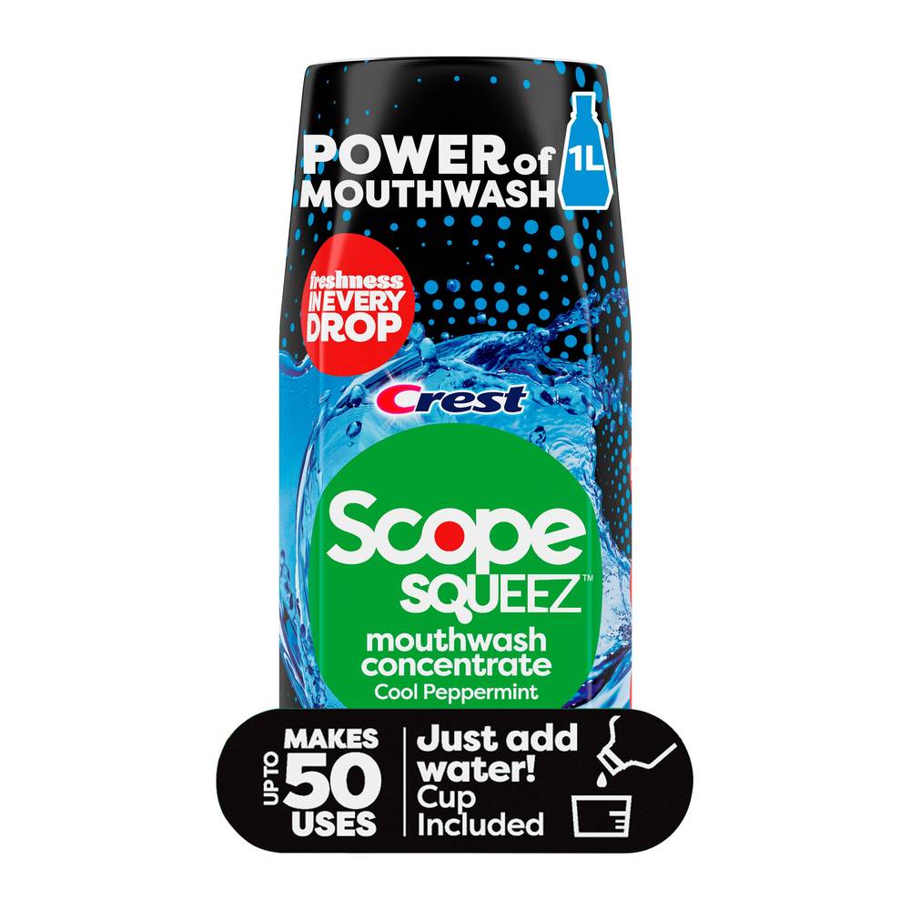 Crest Scope Squeez Concentrate Mouthwash (cool peppermint)
