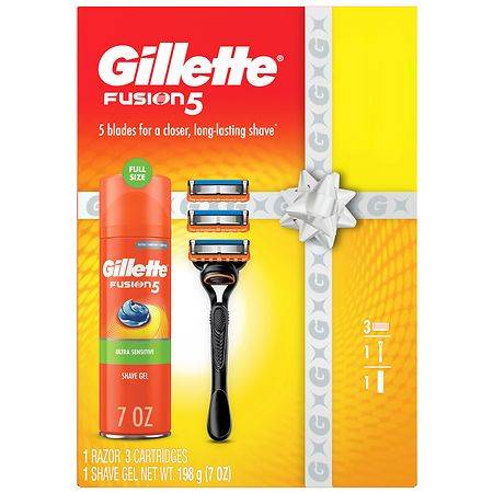 Gillette Fusion5 Razor and Shave Gel Holiday Pack - 1.0 set