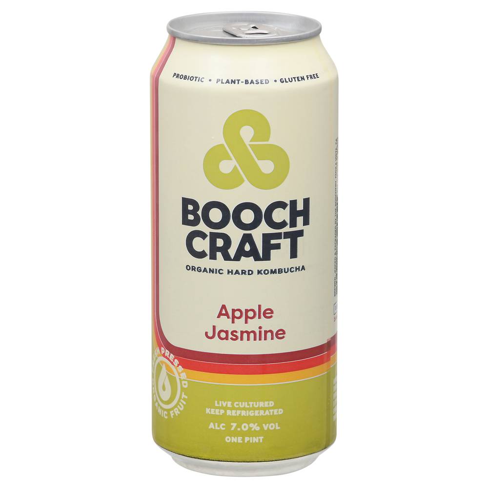 Boochcraft Organic Apple Jasmine Hard Kombucha (1 pint)