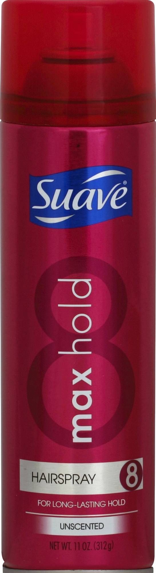 Suave Max Hold 8 Unscented Hairspray (11 oz)