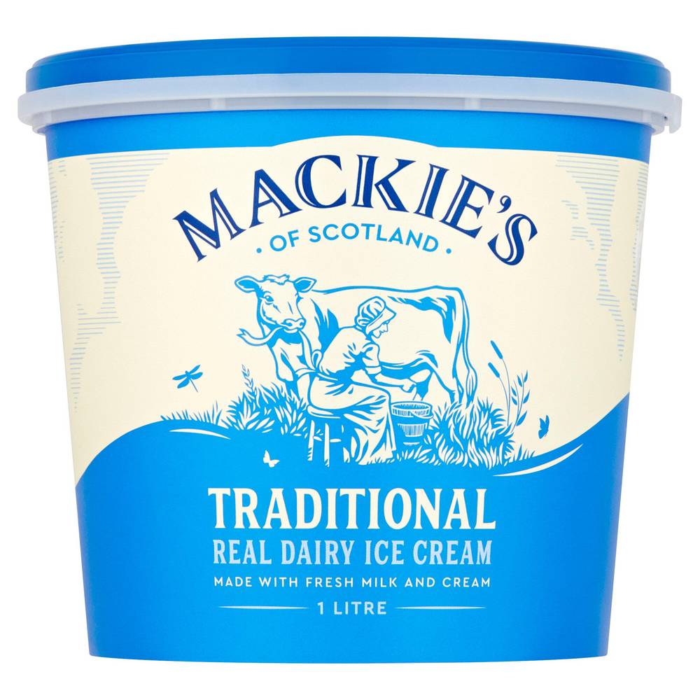 Mackie's of Scotland Luxury Traditional Real Dairy Ice Cream 1L