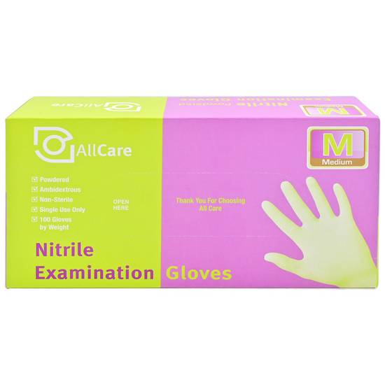 ALLCARE GUANTES NITRILO M PAR*50