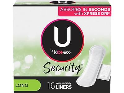 U By Kotex Lightdays Long Daily Liners (16 ct)