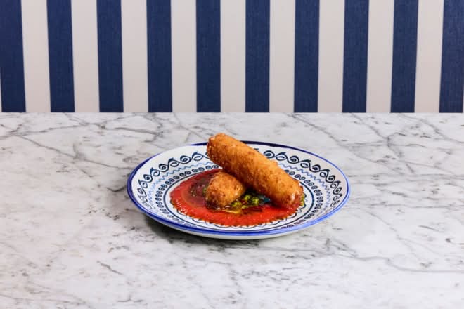 Hot Honey Glazed Mozzarella Sticks