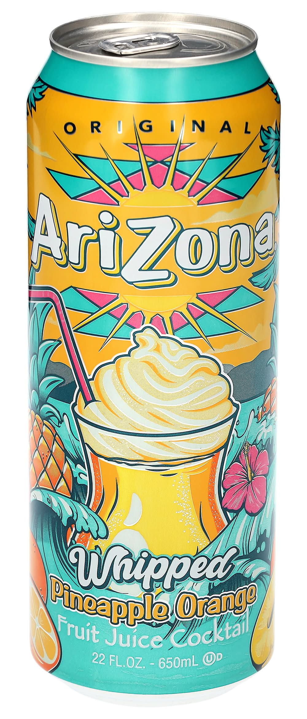 AriZona Original Whipped Fruit Juice Cocktail, Pineapple Orange (22 fl oz)