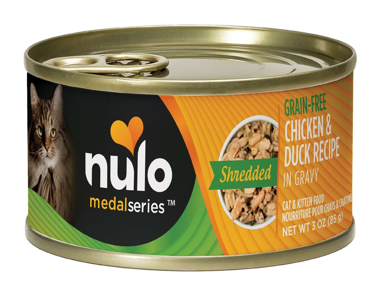 Nulo MedalSeries All Life Stages Wet Cat Food - Grain Free, Shredded, 3 Oz. (Flavor: Chicken & Duck, Color: Assorted, Size: 3 Oz)