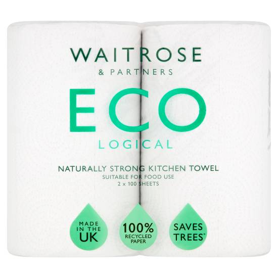 Waitrose & Partners Kitchen Towel (2 pack)