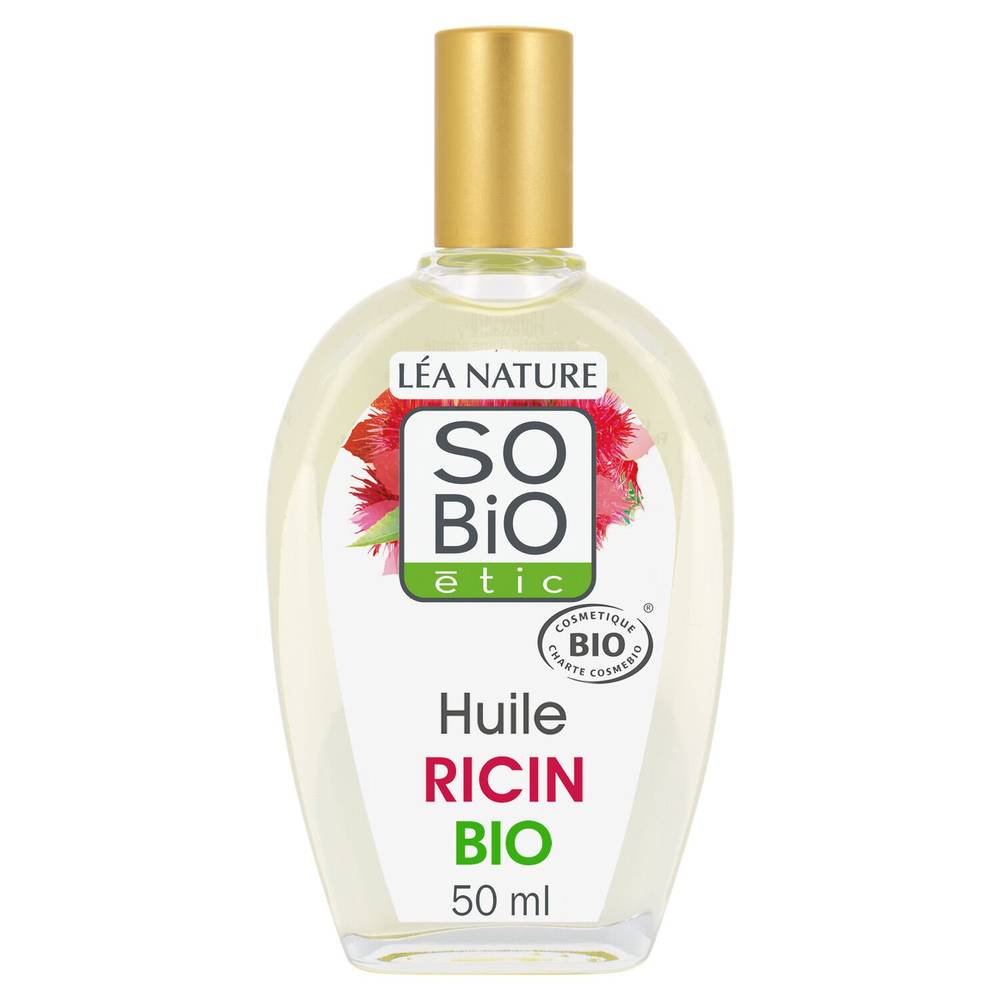 Léa Nature - So'bio étic huile de ricin naturelle pour les cheveux et ongles (50 ml)
