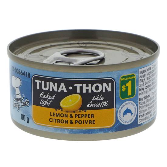 EASY EATS Flaked Light Tuna-Lemon & Cracker Pepper (##)