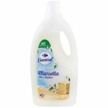 Detergente líquido jabón de Marsella y flor de azahar Carrefour Essential 40 lavados.