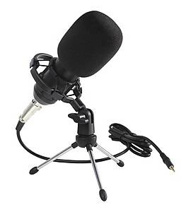 Vivitar Vlog Podcast Microphone Kit, Black (VIVMIC826STK24)