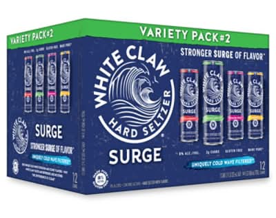White Claw Surge Hard Seltzer Variety pack, Assorted (12 x 12 fl oz)