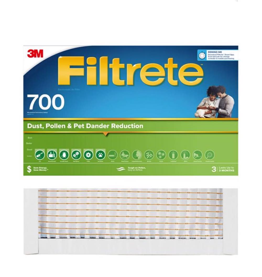 Filtrete 20 In. W X 20 In. H X 1 In. Polypropylene 700 Mpr Pleated Air Filter 1 Pk