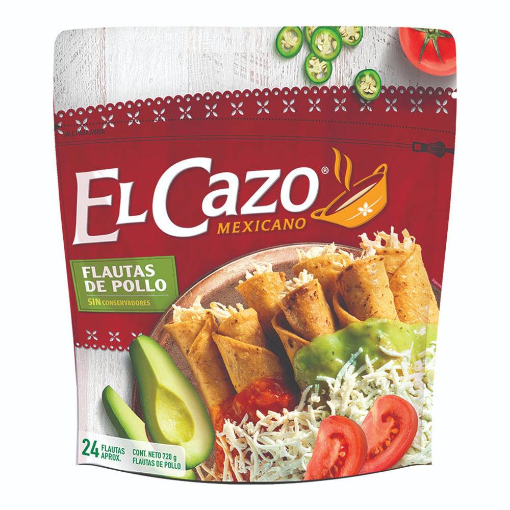 El cazo mexicano flautas de pollo