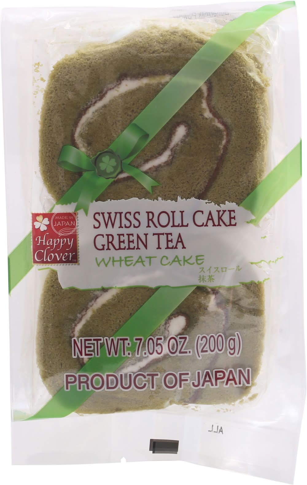 Happy Clover Swiss Roll Cake, Green Tea (7.5 oz)