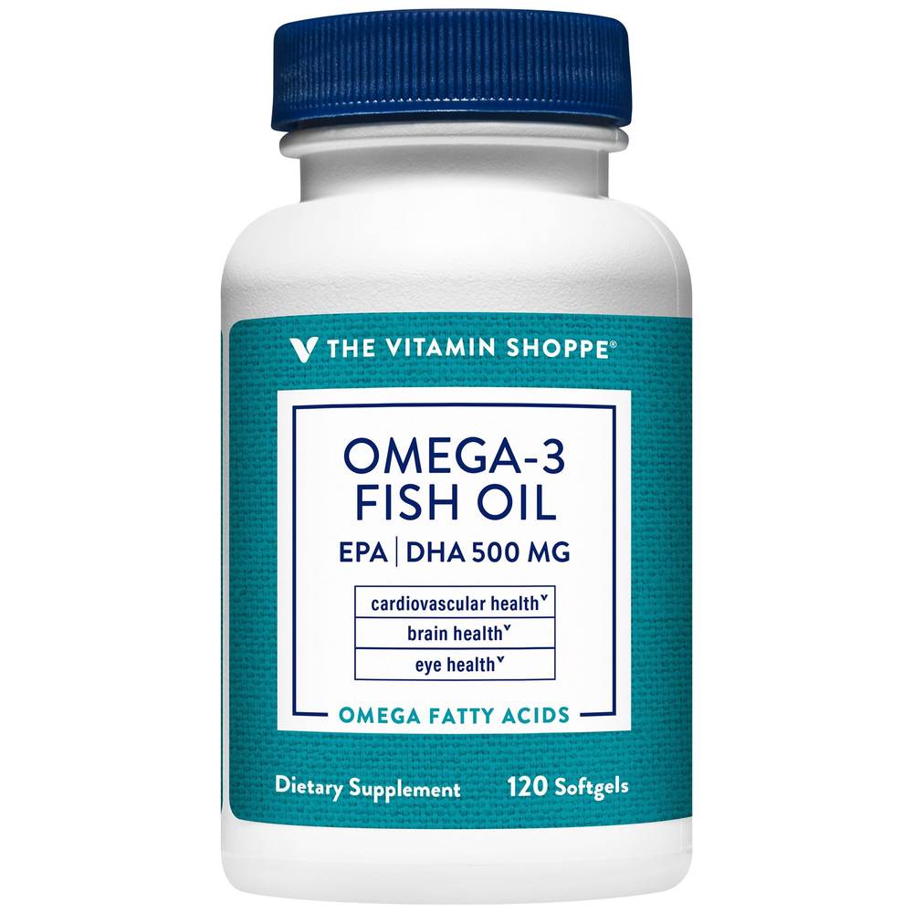 The Vitamin Shoppe Omega-3 Fish Oil 500 mg Dietary Supplement