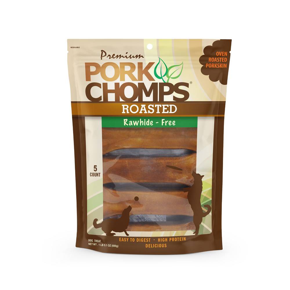 Pork Chomps Roasted Bones Rawhide Free Dog Treat