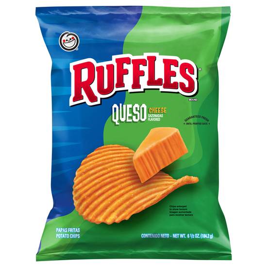 Ruffles Potato Chips (queso cheese)
