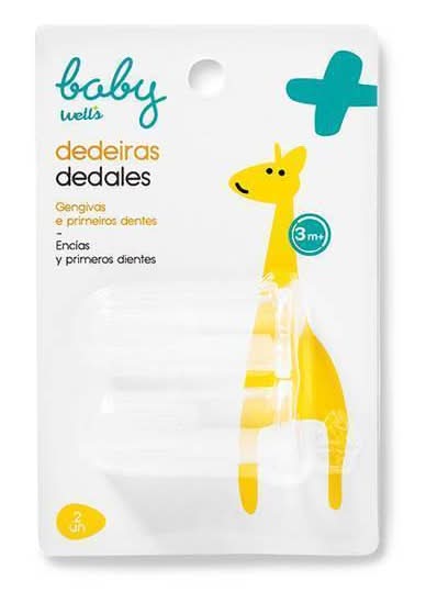 Dedeiras para Gengivas e Primeiros Dentes Well's 2 un