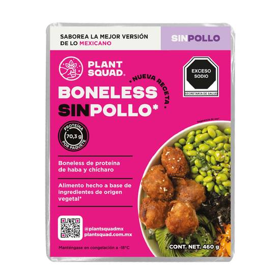 Plant squad boneless sin pollo