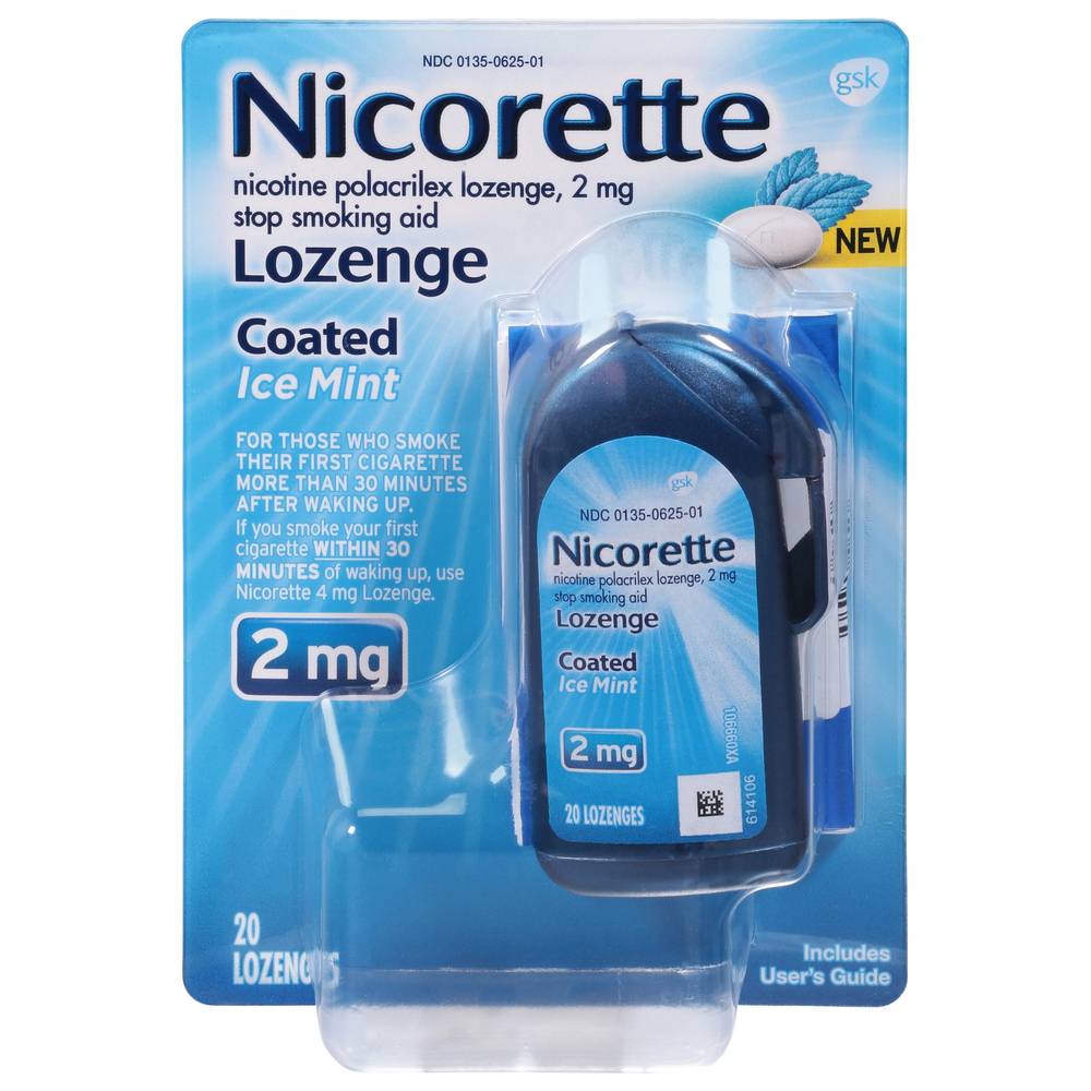 Nicorette Ice Mint Coated Lozenges (1.6 oz)