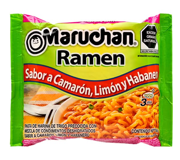 Maruchan · Ramen pasta precocida, camarón-limón-habanero (85 g)
