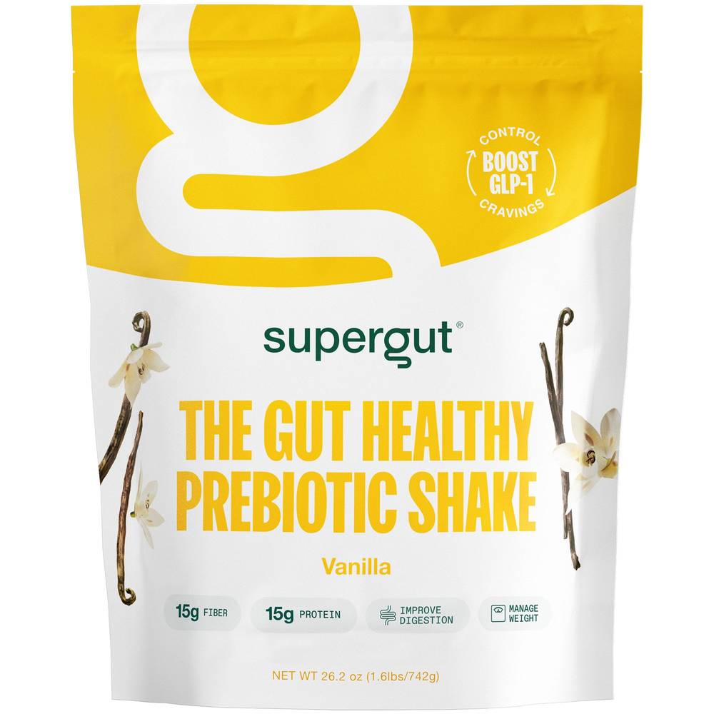Supergut The Gut Healthy Prebiotic Shake, Vanilla (26.2 oz)