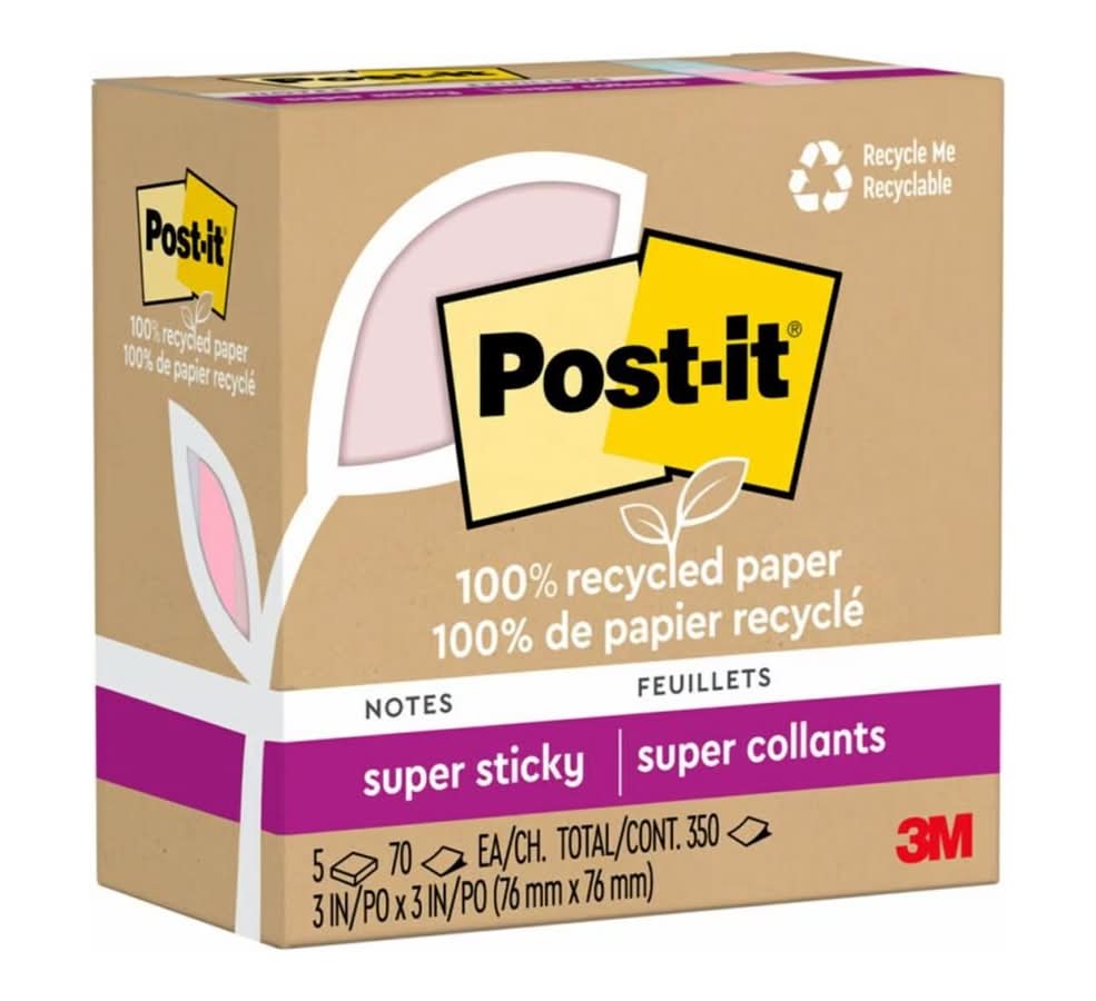 Post-It Wanderlust Pastels Collection Super Sticky Notes (5 ct)