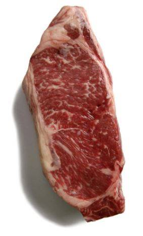 New York Strip Steak, End to End, No Roll - 8 oz portions (1 Unit per Case)