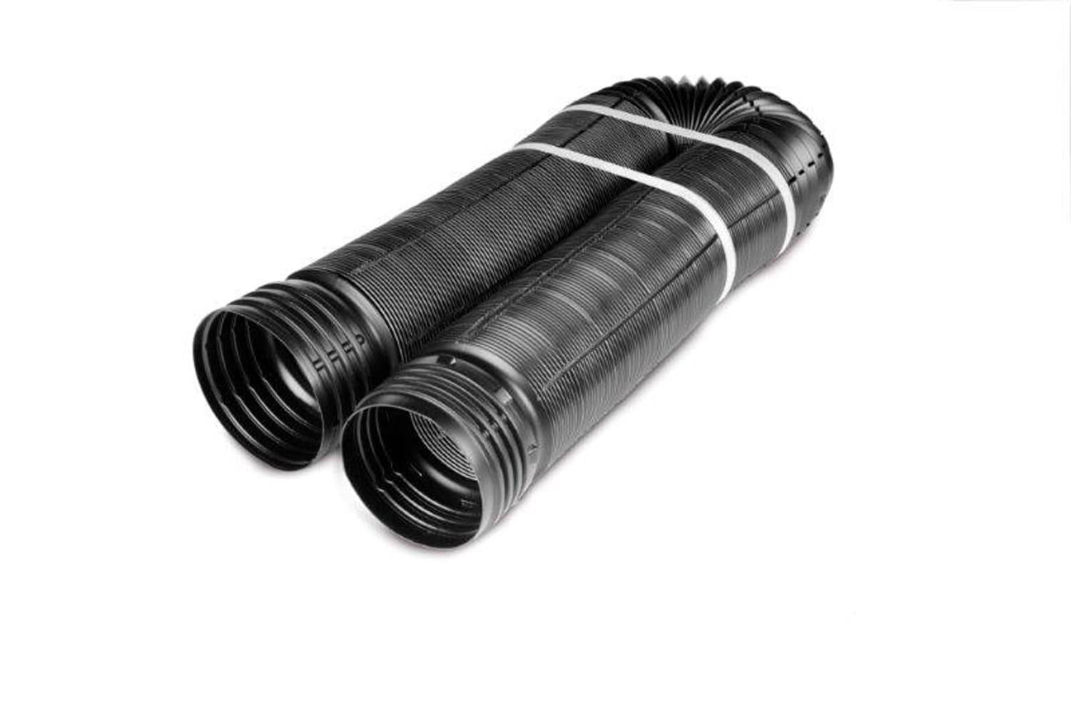 FLEX Drain by Amerimax 4-in x 12-ft Corrugated Solid Pipe | 52710D