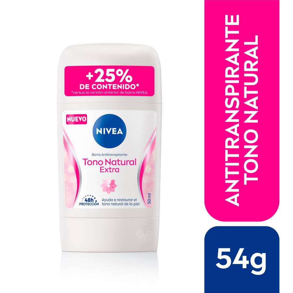 Nivea desodorante tono natural (barra 54 g)
