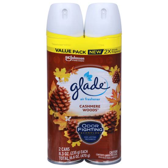 Glade Cashmere Woods Air Freshener (2 ct)