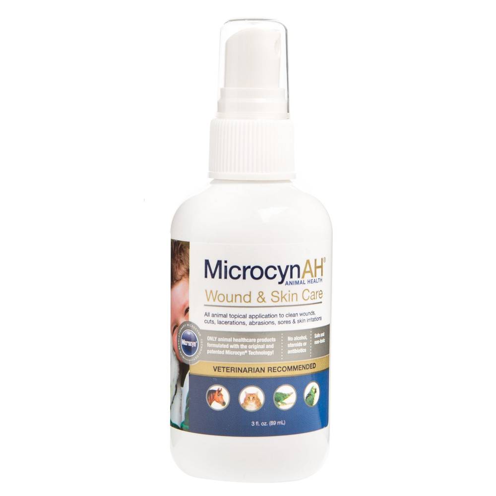 MicrocynAH® Wound & Skin Pet Care (Size: 3 Fl Oz)
