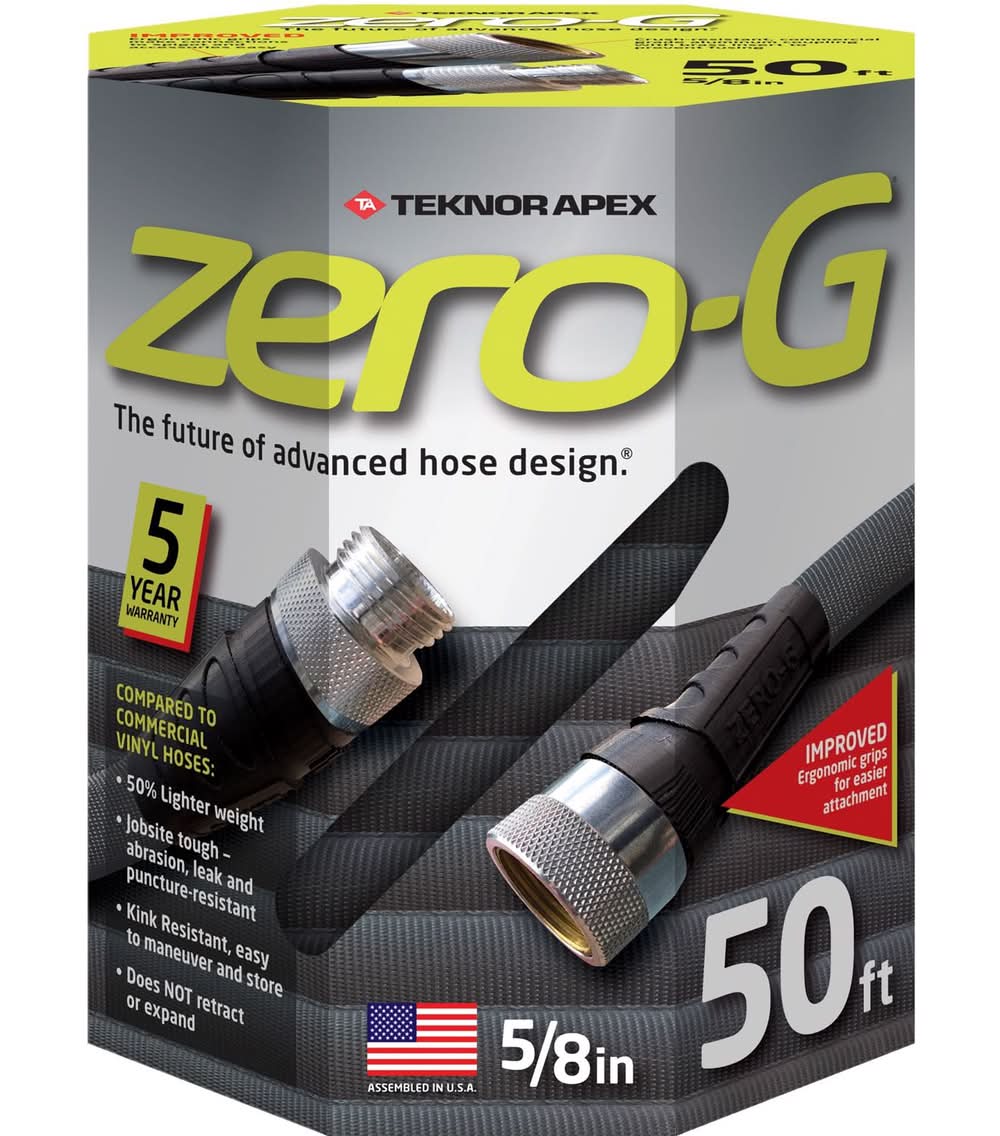 Teknor Apex Zero-G 5/8 In. D X 50 Ft. L Heavy Duty Commercial Grade Garden Hose