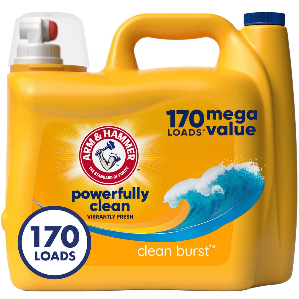 Arm & Hammer Clean Burst Powerfully Clean Liquid Laundry Detergent (170 fl oz)