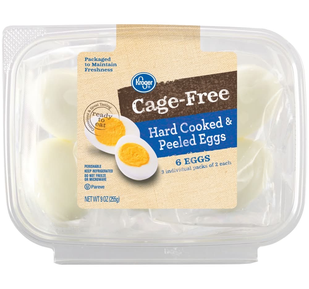 Kroger® Cage Free Hard Cooked Peeled Eggs