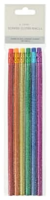 Scented Glitter Pencils 6-Pack