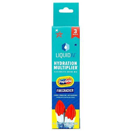 Liquid I.V. Hydration Multiplier Electrolyte Drink Mix Popsicle Firecracker - 0.56 oz x 3 pack